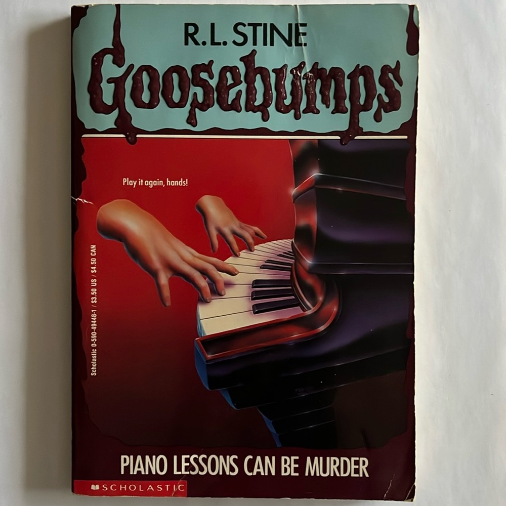 ⭐️ 5/$25 - GOOSEBUMPS - Classic/Vintage - #13 Piano Lessons Can Be Murder